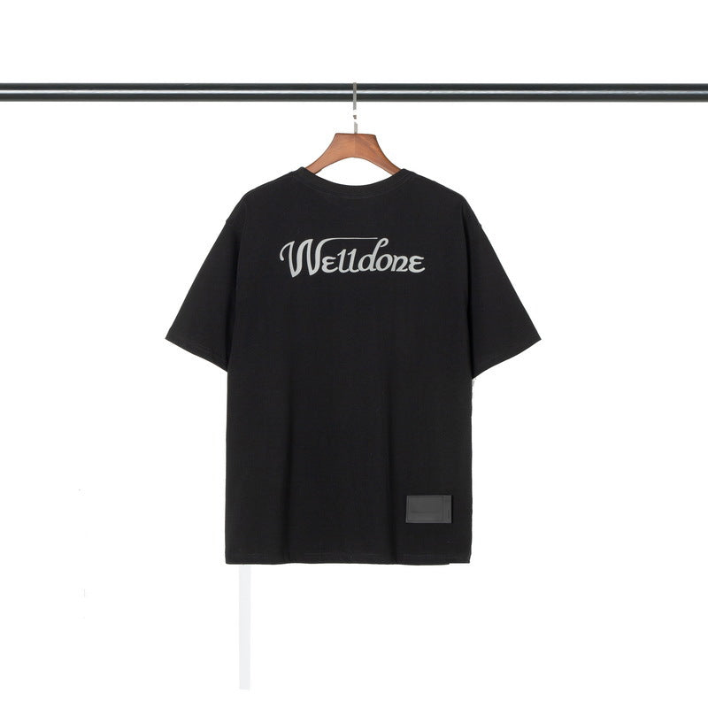 We11 Done T Shirts Loose Youth Letter Printing Men and Women Same Style