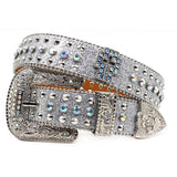Hip-hop punk rhinestone belt y2k cross accessories