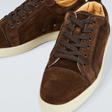 Louboutin-style red bottom shoes red bottom shoes cl suede leather low-top luxury brand sneakers fashion genuine leather dark brown casual shoes
