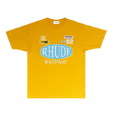 Rhude T Shirts Printed Trendy Pure Cotton