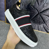 Louboutin-style red bottom shoes european station exportcl men's shoes rivet sneakers trendyflats breathable willow couple style casual european goods