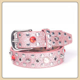Hip-hop punk rhinestone belt kids gem decoration