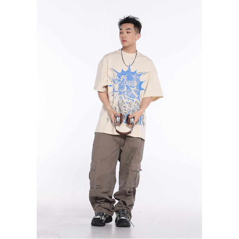 Unisex T-Shirts Saint Michael's Skeleton Print T-Shirt