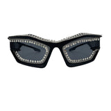 Trendy punk glasses y2kretro metal chain