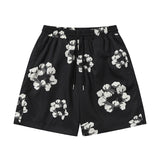 Denim Tears Shorts Yellow flower woven