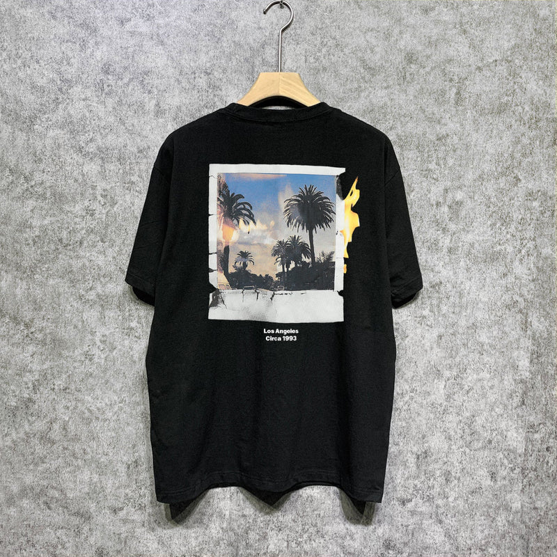 Gallery Dept T Shirt Retro Printed Loose Short-Sleeved Shirt