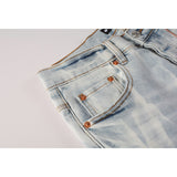 Purple Brand Jeans Pure Cotton High Street Trend #7017
