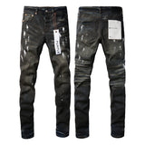 Purple Brand Jeans Pure Cotton High Street Trend #9036