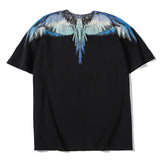 Marcelo Burlon T Shirt MB Wings Pattern Pure Cotton Men and Women Same Style