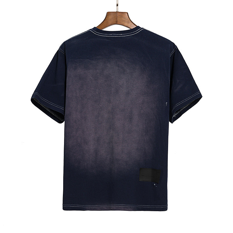 We11 Done T Shirts Men's and Women's Same Flocking Loose Cotton