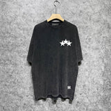Amiri washed t-shirt five-star spider short sleeves