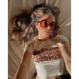 Vintage Y2g Shirts 2022 European and American Foreign Trade Summer New Y2g Harajuku Print Sexy Top Cropped T-shirt