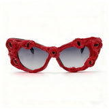 Trendy punk glasses devil eyes halloween gothic style