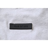Fog Essentials T Shirts Spring Summer FOG Three-dimensional Silicone Leather Label Crew Neck Short Sleeves