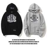 Bathing Ape Hoodie Skull Ape Man Letter Print Hooded Pullover Kangaroo Sweater