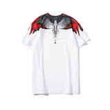 Marcelo Burlon T Shirt MB Wings Pattern Pure Cotton Men and Women Same Style