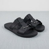 Louboutin-style red bottom shoes summercl metal buckle flip-flops menoutwear non-slip rubber sandals accessible luxury old money style beach slippers