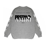 Amiri Long Sleeved Shirt Printed Trendy Pure Cotton