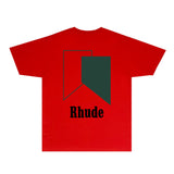 Rhude T Shirts Printed Trendy Pure Cotton
