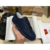Louboutin-style red bottom shoes european cl style gridsmen's shoes cowhide rivets hot diamond low-top red bottom shoes couple sneakers casualeasiest for match
