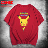 Men and Women Pokemon Pikachu T Shirt Pikachu Short Sleeve T-shirt