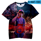 Stranger Things T Shirt Stranger Things3d Digital Printing Casual Short Sleeve T-shirt