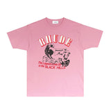 Rhude T Shirts Printed Trendy Pure Cotton