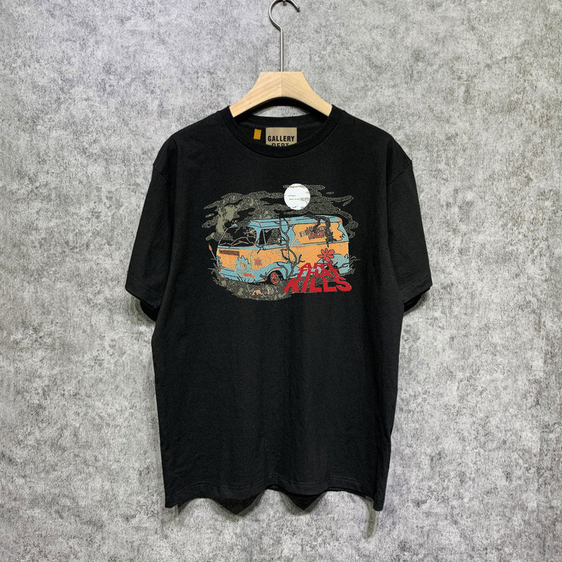 Gallery Dept T Shirt Retro Printed Loose Short-Sleeved Shirt