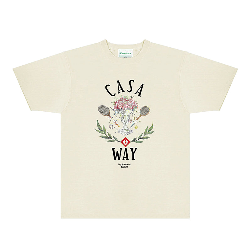 Casablanca T Shirts Fashion Print Street