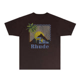 Rhude T Shirts Printed Trendy Pure Cotton
