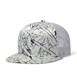 Trendy flat brimmed hat spring summer breathable sunshade