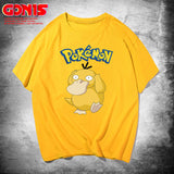 Men and Women Pokemon Pikachu T Shirt Y Pikachu Short Sleeve T-shirt