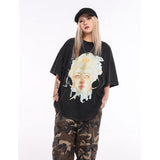 Unisex T-Shirts GALLERY DEPT Vintage Old Goddess Print Printed Loose T-Shirt