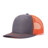 Trendy flat brimmed hat summer mesh breathable