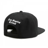 Trendy flat brimmed hat los angeles laletterembroiderunisex
