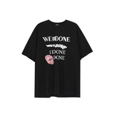 We11 Done T Shirts Puff Print Letter Logo For Men And Women
