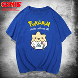 Men And Women Pokemon Pikachu T Shirt Pikachu Short Sleeve T-shirt For Men And Women