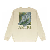 Amiri Long Sleeved Shirt Printed Trendy Pure Cotton
