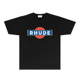Rhude T Shirts Printed Trendy Pure Cotton