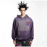 Mens Vintage T-Shirts Saint Michael Washing vintage Loose Hooded Sweater Hoodie