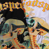 Godspeed T Shirts VR Glasses Skull Small Fresh Printing Cotton Casual Short Sleeve Men and Women