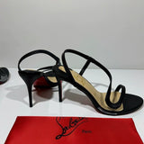 Louboutin-style red bottom shoes exportcl red bottom high heels socialite style elegant one-strap sandals socialite elegantsexy snake-shaped open-toe women's shoes