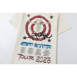 Travis Scott T Shirts Cactus Jack x Utopia Tour Utopia joint model Heaven and Hell short sleeve