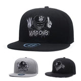 Trendy flat brimmed hat men's and women's hats adjustable