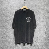 Amiri washed t-shirt letterprinting short sleeves