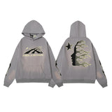 HS Hoodie & Pants Vintage Washed Old Hooded Sweater Hoodie