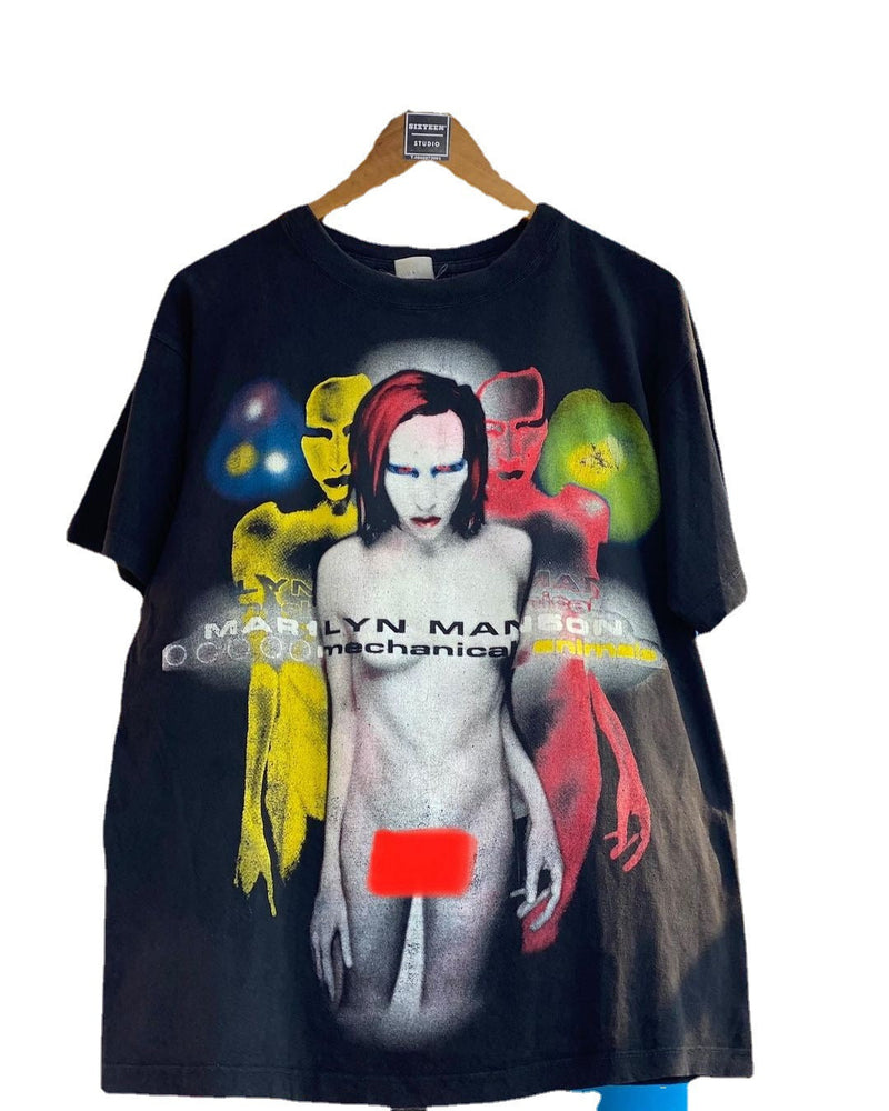 Marilyn Manson T Shirt Heavy Vintage Comic Short Sleeve T-shirt Oversize