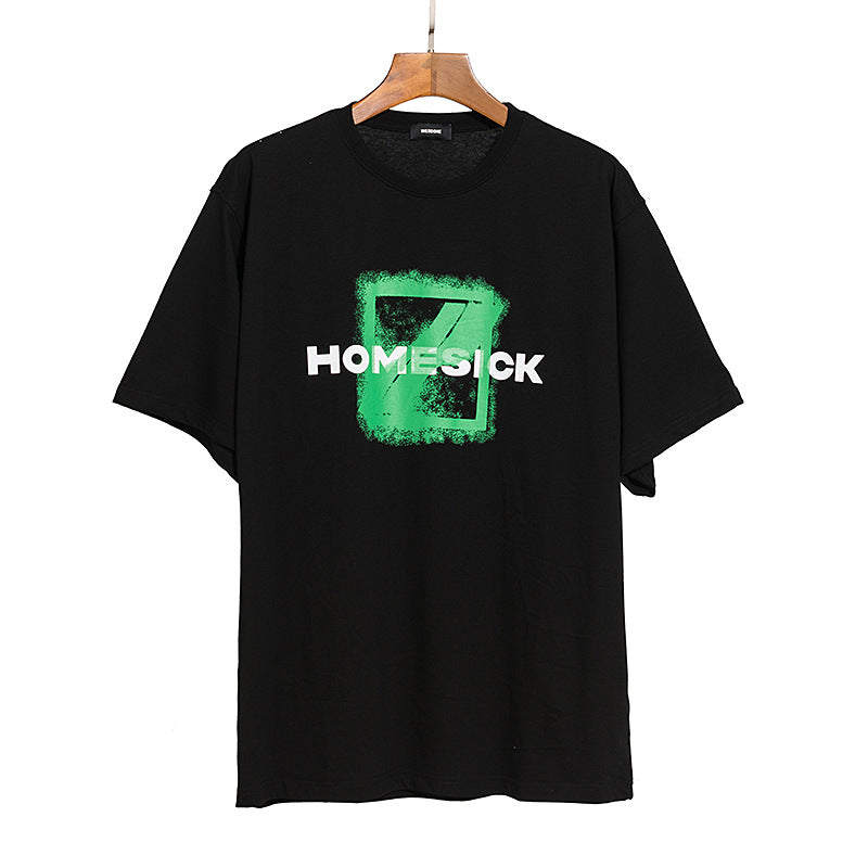 We11 Done T Shirts Homesick Letter Printing Men and Women Same Loose