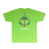 Rhude T Shirts Printed Trendy Pure Cotton