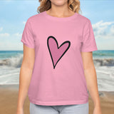 Valentine's Day T-Shirts Couple Love Print Sweet Style